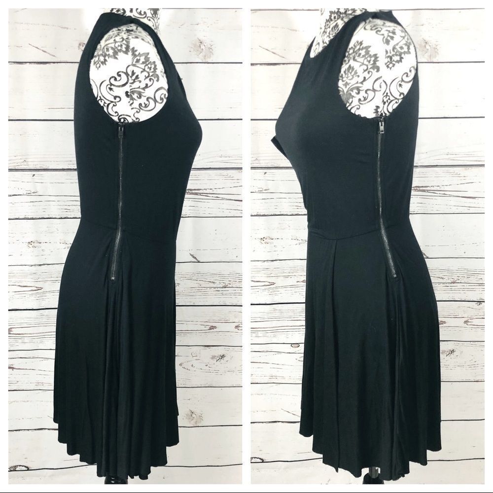 Diesel Double Zipper Little Black Dress LBD XXS